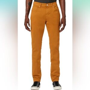 Hudson Jeans Blake Slim Straight Mens 40 Spice Orange Brown Flat Front Chino